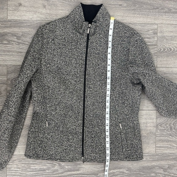Brooks Brothers Gray Full Zip Knit Jacket Women’s Size 10 - Picture 7 of 9